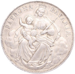 Монета 1 талер 1865 года Бавария