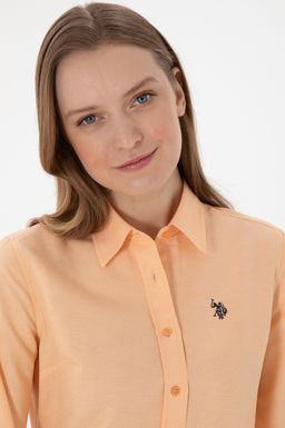 Kad_n Turuncu Uzun Kollu Basic G_mlek Sepette S_rpriz _ndirim - U.s. polo assn фото 3