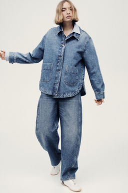 Chaqueta camisera en denim - H&m фото 7