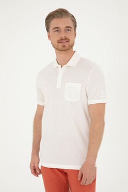 U. S. Polo Assn / Мужская футболка цвета экрю - U.s. polo assn фото 10
