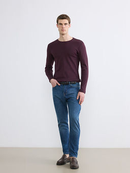 Bisiklet Yaka Uzun Kollu Erkek Ti??rt