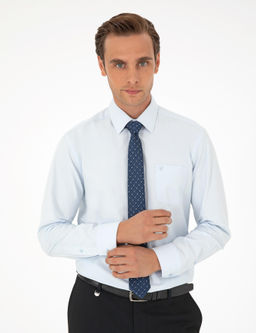 A__k Mavi Regular Fit Uzun Kollu Basic G_mlek