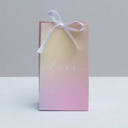 Пакет подарочный с лентой Love, 13 23 7 см - Дарите счастье фото 2
