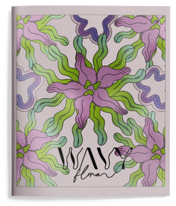 Тетрадь 48 л. А5 клетка, на скрепке, офсет LOREX WAVY FLORAL мелованный картон, запечатка форзаца, soft touch, выборочный УФ-лак - Buro фото 3