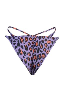 Leopar Desenli Biyeli High Leg Brazilian Bikini Alt? TBESS23BA00051