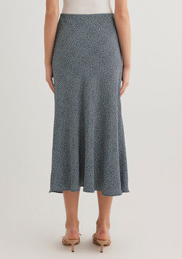 Bask?l? Midi Etek - Mavi фото 5