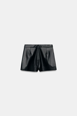 FAUX LEATHER WRAP SKORT - Zara фото 7
