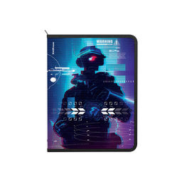 Цена за 4 шт. Папка для тетрадей на молнии пластиковая ErichKrause Cyber Game, A4+ (в пакете по 4 шт.)