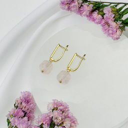 Серьги из Розового кварца