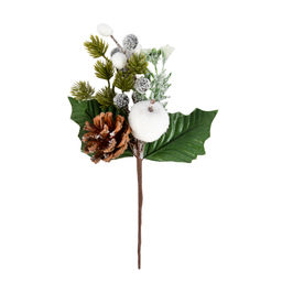 Blumentag VDF-130 Веточка хвойная с шишкой и ягодами 3 х 1 шт. 24 см 01