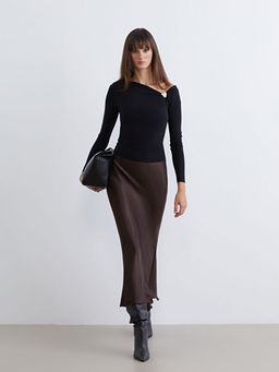 Beli Lastikli A Kesim Saten Etek