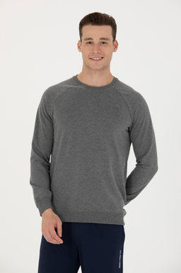 U. S. Polo Assn / Мужской базовый свитшот антрацитовый меланж - U.s. polo assn фото 16