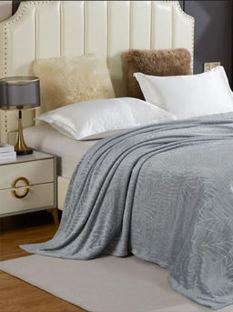 Плед Велсофт Бамбук Токио- СЕРЫЙ 150x200