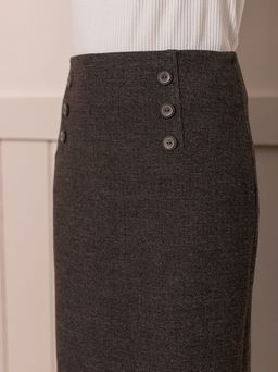 юбка прямого силуэта, зауженная к низу, на подкладке, (в составе шерсть) - Трика фото 7
