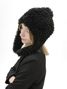 Ш26-31 Шлем луковка барашек черный