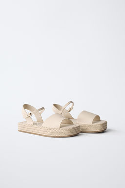SANDALIA YUTE / Blanco Crudo - Zara фото 2