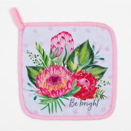 Набор кухонный Be bright варежка-прихватка 20х28см, прихватка 17х17см - Доляна фото 4