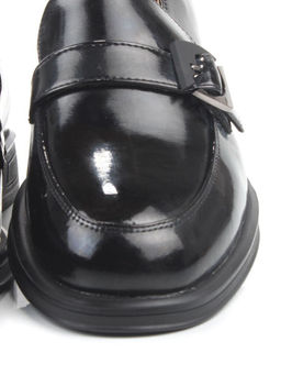 03-PDEB102-3 BLACK Лоферы женские (натуральная кожа)