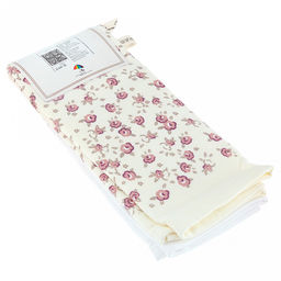 Полотенце кухонное махровое "Чаепитие" 40х60см, хлопок 100%, с петелькой, набор 2шт, цвета микс, на хангере (Китай)