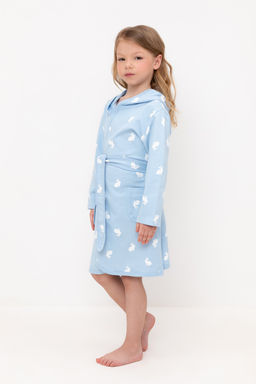 Crockid _ К 5763/небесно-голубой,кролики халат дет  фото 4