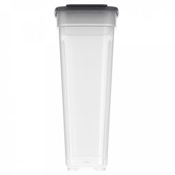 Контейнер для сыпучих продуктов 1,8л, 17х8,5х20,5см, полипропилен, графит (Россия) - Домашняя мода фото 5