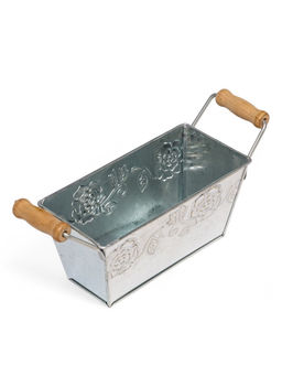 Кашпо с деревянными ручками Бонсай Альва, 600 мл, металл - Take it easy фото 3