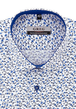 Сорочка мужская короткий рукав GREG 123/109/081/ZS/C/1