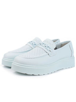 03-PDXL160-5 LT. BLUE Полуботинки женские (натуральная кожа)