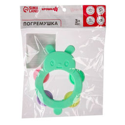 Погремушка - бубен Крошка Я «Зайчик», от 3 мес.