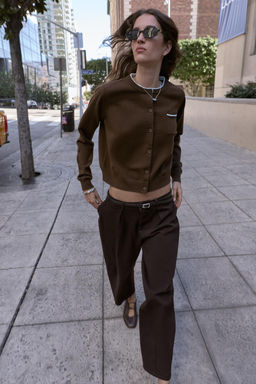 COMBINED KNIT CARDIGAN - Zara фото 10