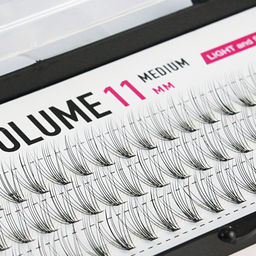 TF Пучки ресниц AIR VOLUME, арт. М208 (MEDIUM -11мм), черные