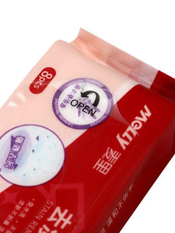 Салфетки от пятен на одежде MELLY, 8 упаковок × 8 шт. (64 салфетки)