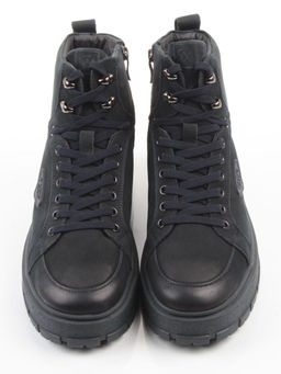 05-AW1002-6M DK. BLUE Ботинки зимние мужские (натуральная кожа, натуральный мех)