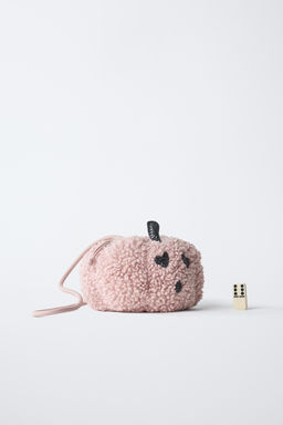 FAUX SHEARLING PUMPKIN CROSSBODY BAG - Zara фото 6