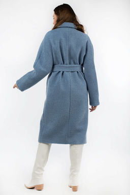 01-09224 Пальто женское демисезонное (пояс) - El podio фото 5