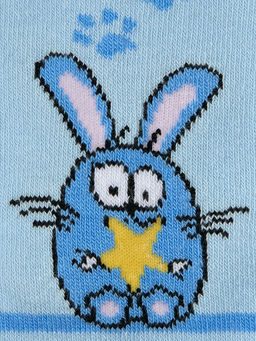 OMSA kids Collant 11P62-1 с рис. (кот и зайчик) - Blu Сhiaro  фото 4