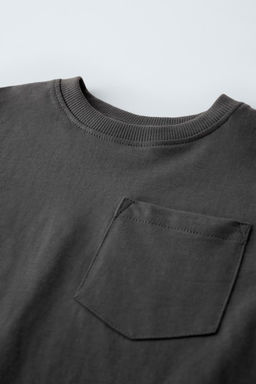 PLAIN T-SHIRT WITH POCKET - Zara фото 2