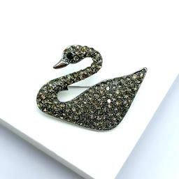 Брошь с кристаллом "swarovski"