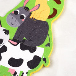 Пазлы мягкие для малышей Крошка Я «Пирамидка: Животные фермы», 5 деталей