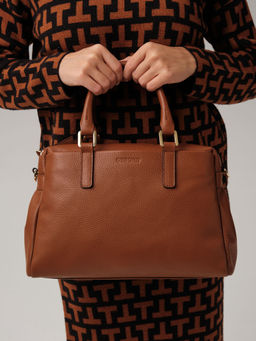 Кожаная сумка Deboro 3358 фундук