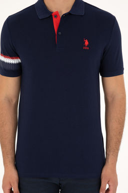 Футболка мужская U.S. Polo Assn темно-синяя хлопок  фото 6