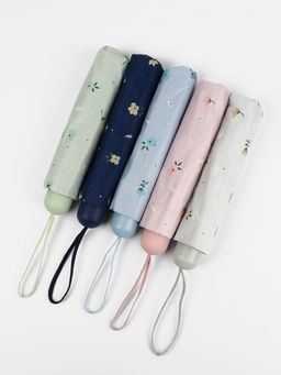 Зонт механический Цветы, 4 сложения, 8 спиц, R=47/55 см, d=94 см, МИКС