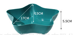 Салатник 17x15x5,5 см / N107blue /уп 300/зеленый