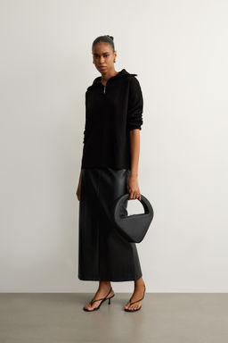 Свитер с воротником стойка и замком - Mollis фото 2