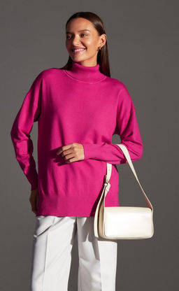 Водолазка F122-1507 fuchsiа - Fine joyce фото 4