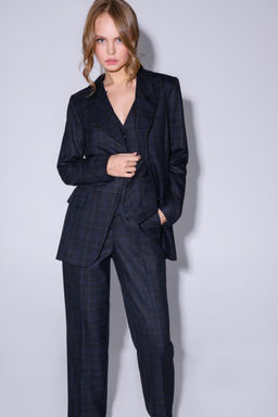 Брюки Pirs 4758 серо-синяя клетка  фото 8