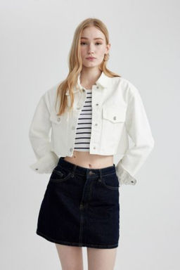 Coool Oversize Genis Kal?p Gabardin Uzun Kollu Gomlek