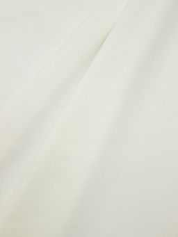 Трикотаж Интерлок цв.Сливочно-молочный, ш.1.65м, Пенье, хл-100%, 190гр/м.кв