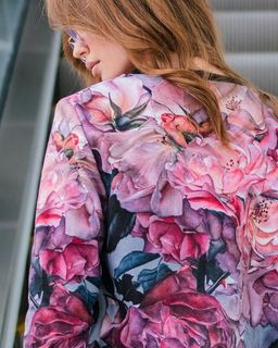 Свитшот с однотонными манжетами SWP180, джемпер - Sahar art lab фото 7