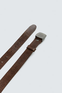 CINTUR?N CHAPA MET?LICA / Marr?n - Zara фото 4